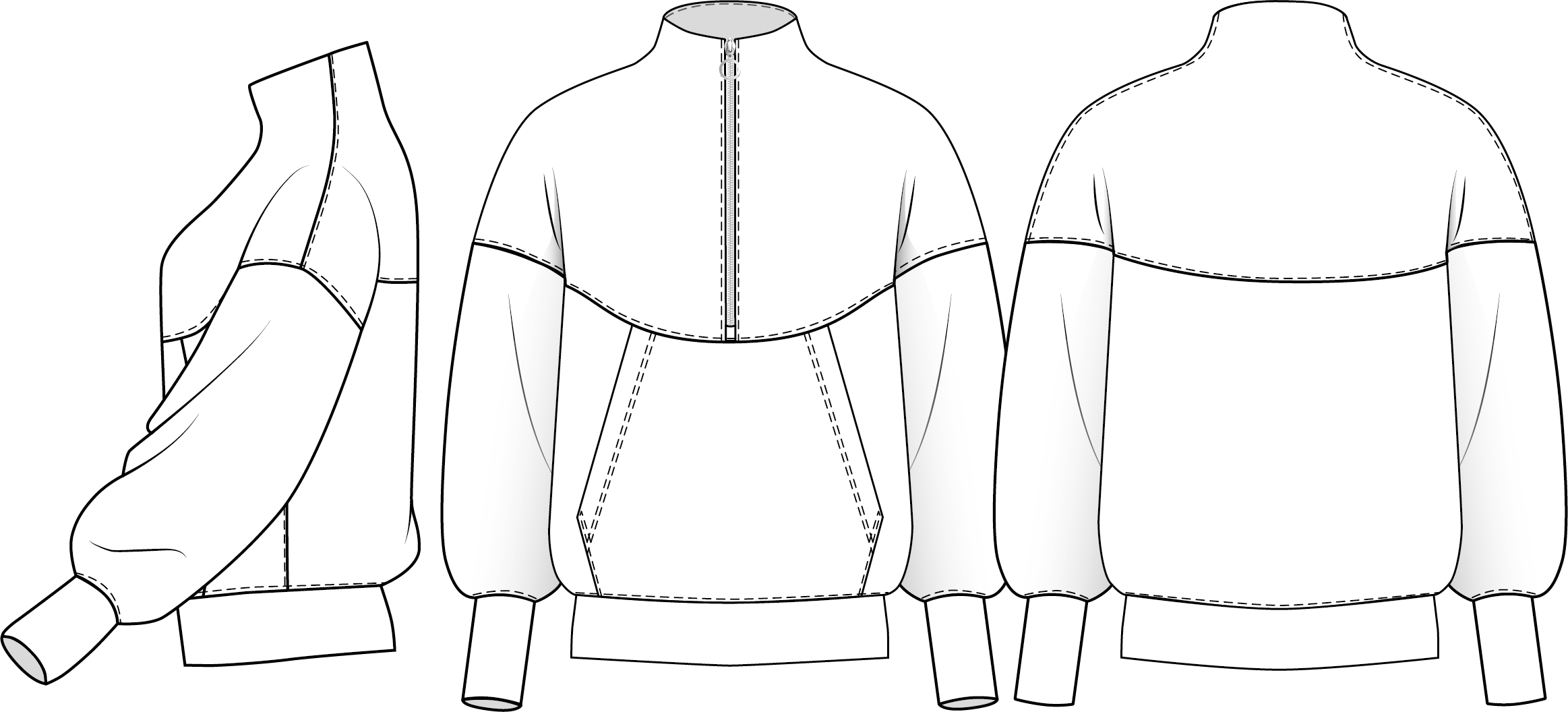 Джемпер Ноема Half-Zip - PDF-викрійка - Зображення 6